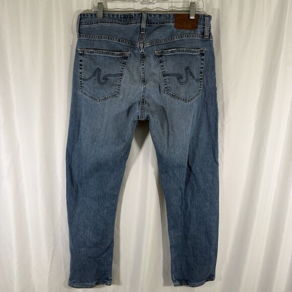 Adriano Goldschmied The Ives Jeans Men's 34x29 Medium Wash Denim Cotton Blend - Picture 9 of 13